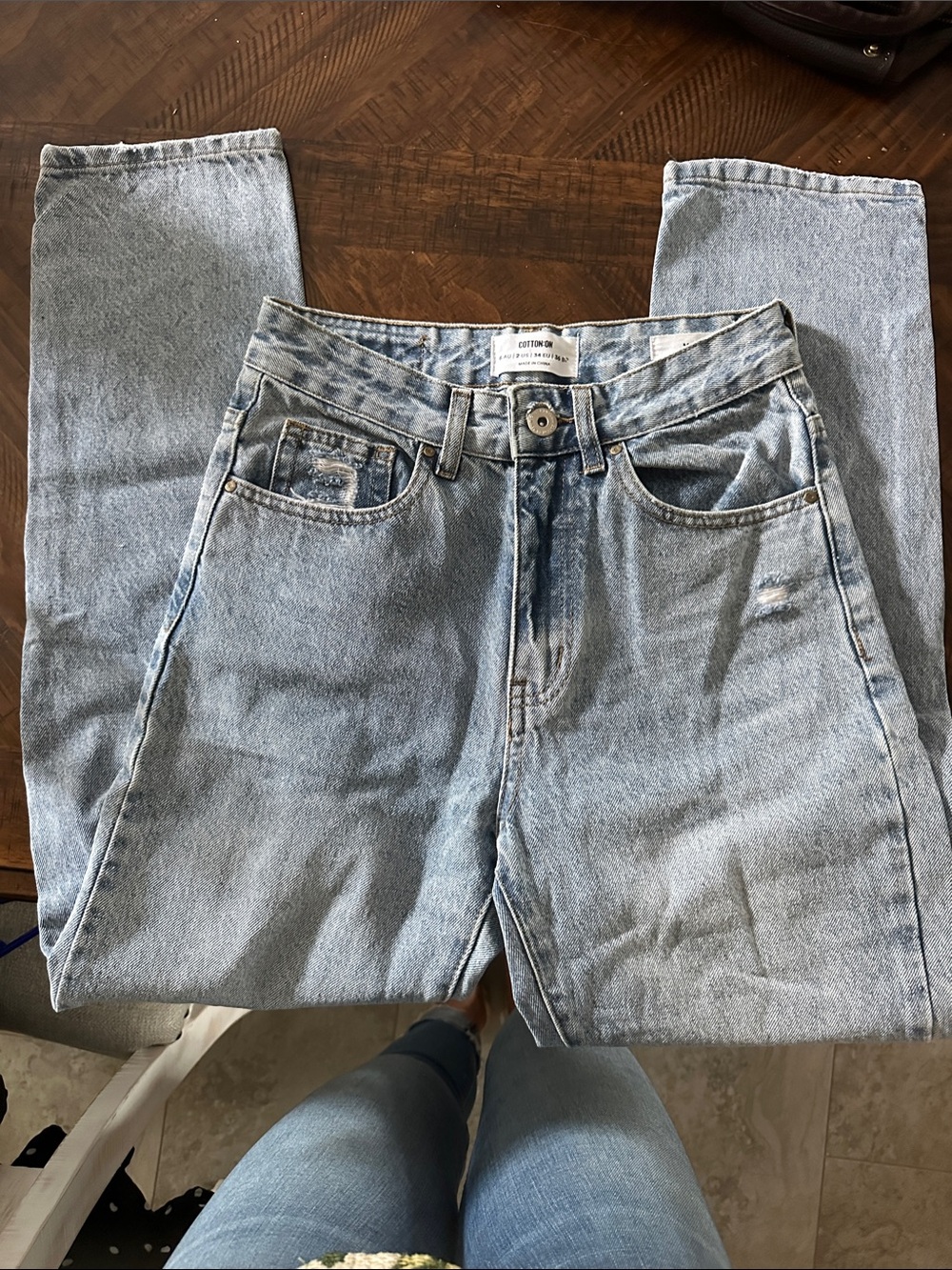 Cotton On Washed Light Blue Relaxed Women’s Jeans
